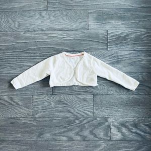 Kids cropped knit cardigan